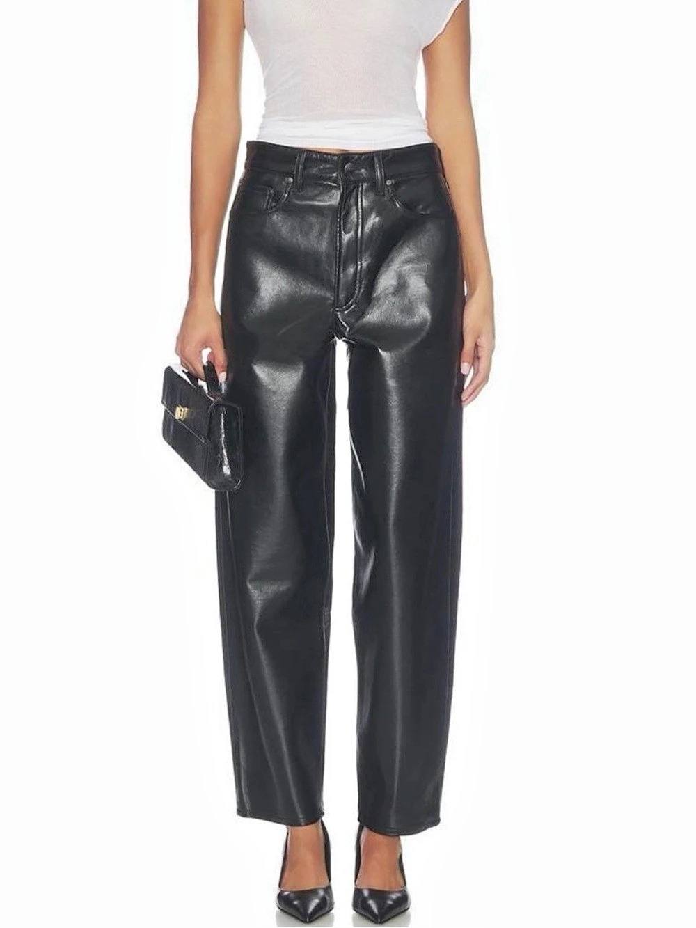 AGOLDE 90’s Pinch Waist Recycled Leather Pants